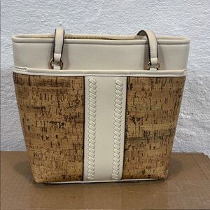 Cream & Cork Shoulder Bag